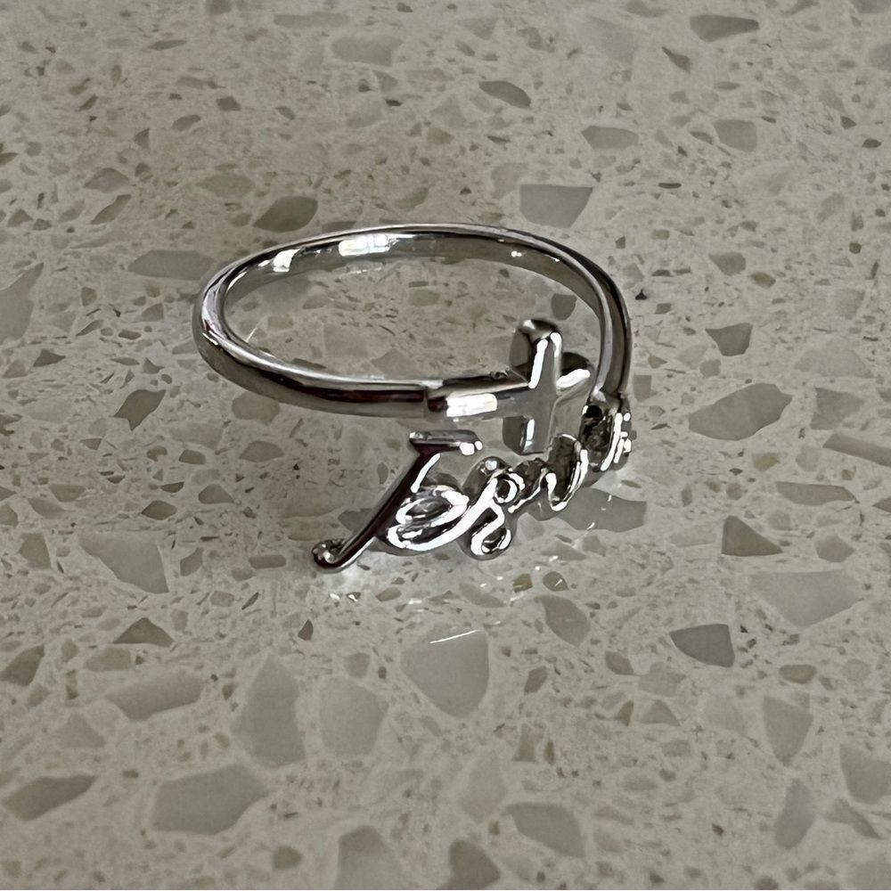 Jesus cross Design Cuff Ring - Picture 9 of 11
